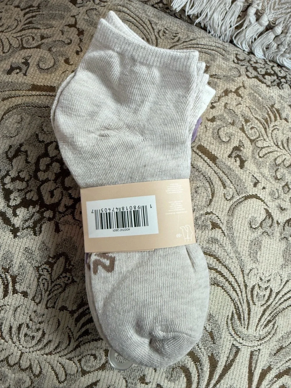 PAWZ by Bear Paws Women Purple Ankle Socks Shoe size 5-10 /10 Pack NWOT